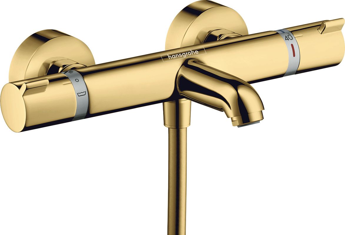 Hansgrohe Thermostat Ecostat Comfort Wanne Aufputz PGO, DN 15, Farbe gold Bild 1