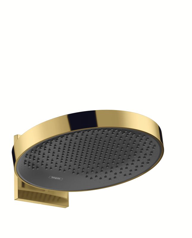 Hansgrohe Kopfbrause Rainfinity 360 1jet Wandmontage PGO, 168 x 360 x 381 x 381 mm, Farbe gold Bild 1