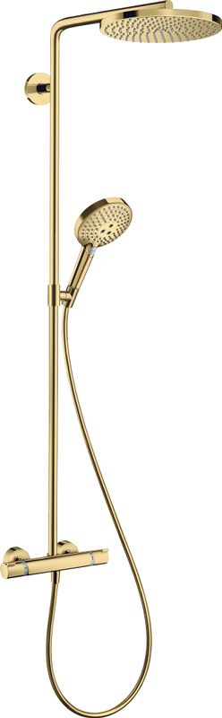 Hansgrohe Showerpipe Raindance Select S 240 1jet PowderRain PGO, 1109 x 305 x 582 mm, Farbe gold Bild 1