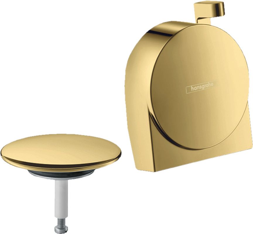 Hansgrohe Ein-, Ab- und Überlaufgarnitur Exafill S Fertigset Polished Gold Optik, Farbe gold Bild 1
