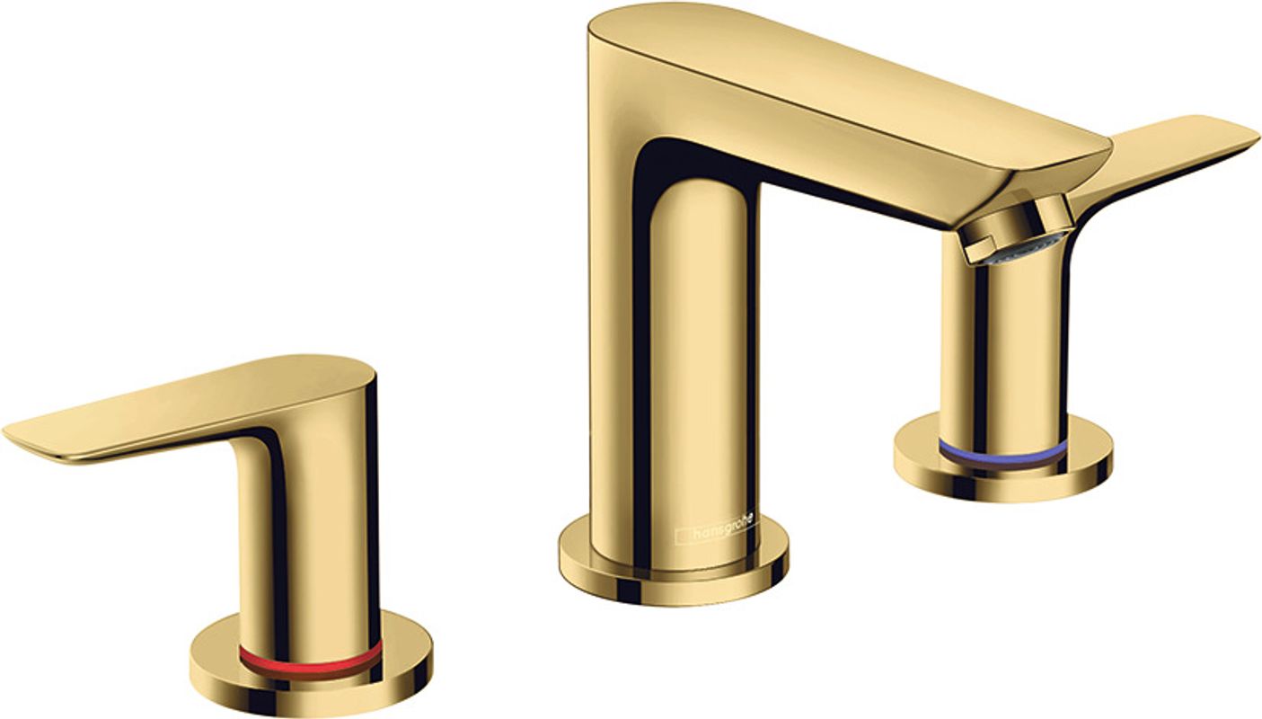 Hansgrohe 3-Loch Waschtischarmatur Talis E PGO, Farbe gold Bild 1