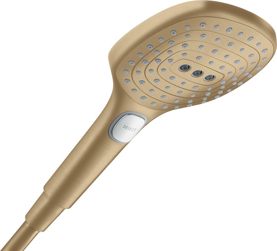 Hansgrohe Handbrause Raindance Select E 120 3-strahlig, brushed, 120 mm, Farbe bronze Bild 1