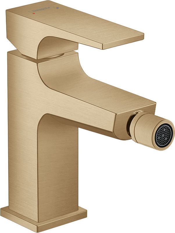 Hansgrohe Bidetmischer Metropol, mit Push-Open Ablaufgarnitur BBR, Farbe bronze Bild 1