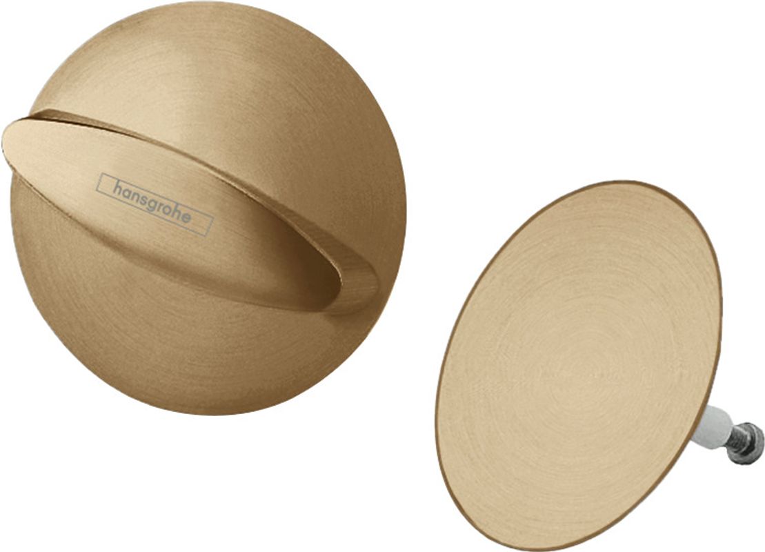 Hansgrohe Ab- und Überlaufgarnitur Flexaplus F-Set (Griff u.Stopfen) Brushed, Farbe bronze Bild 1