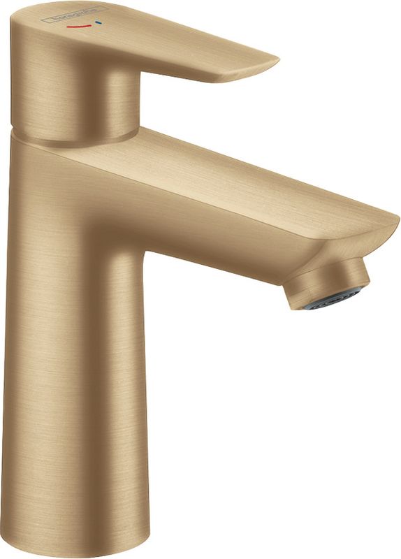 Hansgrohe Einhebel-Waschtischmischer 110, CoolStart, mit Ablaufgarnitur, Ausladung 112 mm, brush.Bron, Farbe bronze Bild 1
