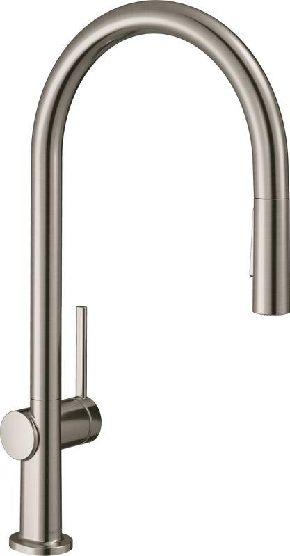 Hansgrohe Spültischmischer 210 Talis M54 Ausziehbrause 2jet edelstahl-optik, 435 mm, Farbe silber Bild 1
