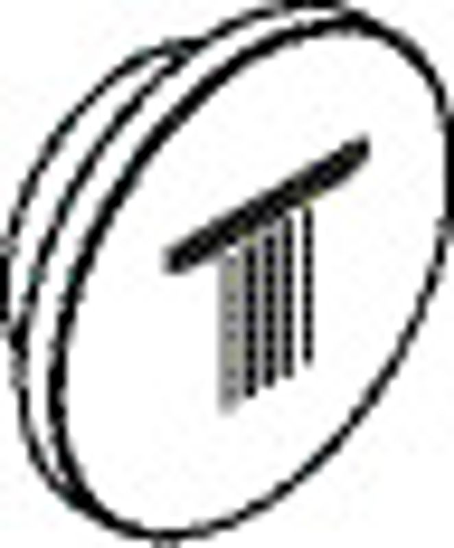 Hansgrohe Symbol Kopfbrause für AXOR Shower Solutions Thermostatmodul Select, Farbe silberfarben Bild 1