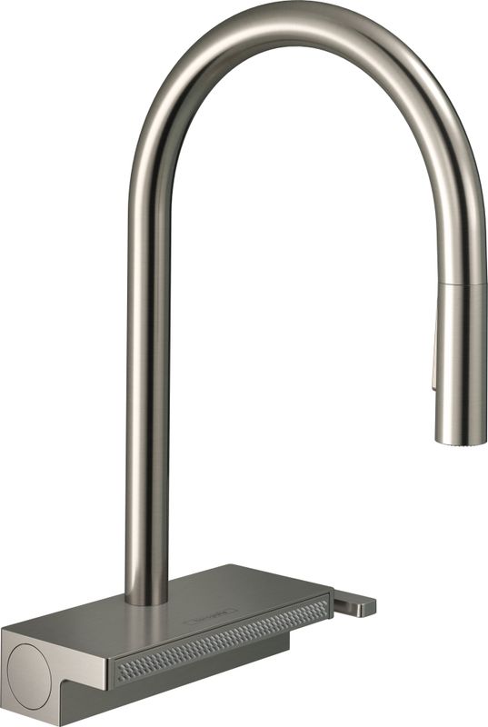 Hansgrohe Spültischmischer 170 Aquno Select M81 Ausziehbrause 3jet sBox edelstahl-optik, 390 mm, Farbe silber Bild 1