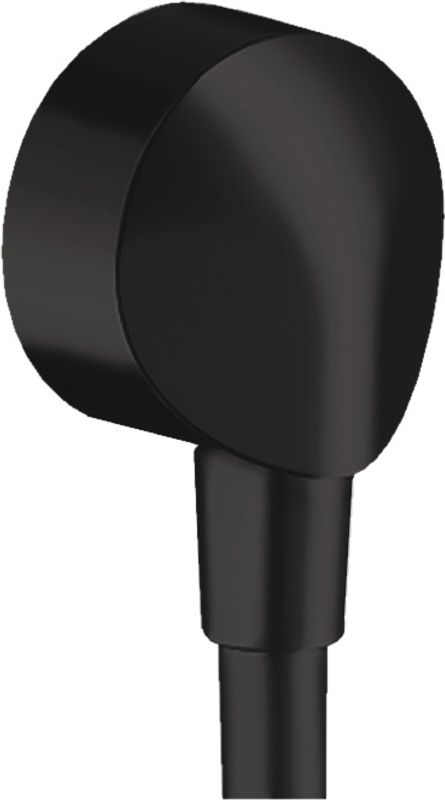 Hansgrohe Wandanschlussbogen Fix Fit E Anschluss.Metall, ohne RV, 1/2", matt, Farbe schwarz Bild 1