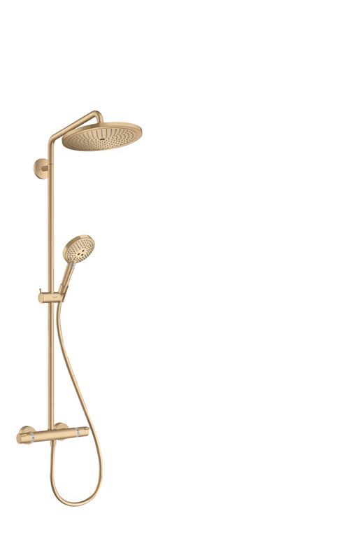 Hansgrohe Showerpipe Croma Select S 280, 1jet, KB, HB u.Thermostat-AP, brushed, 1439 x 304 x 539 mm, Farbe bronze Bild 1
