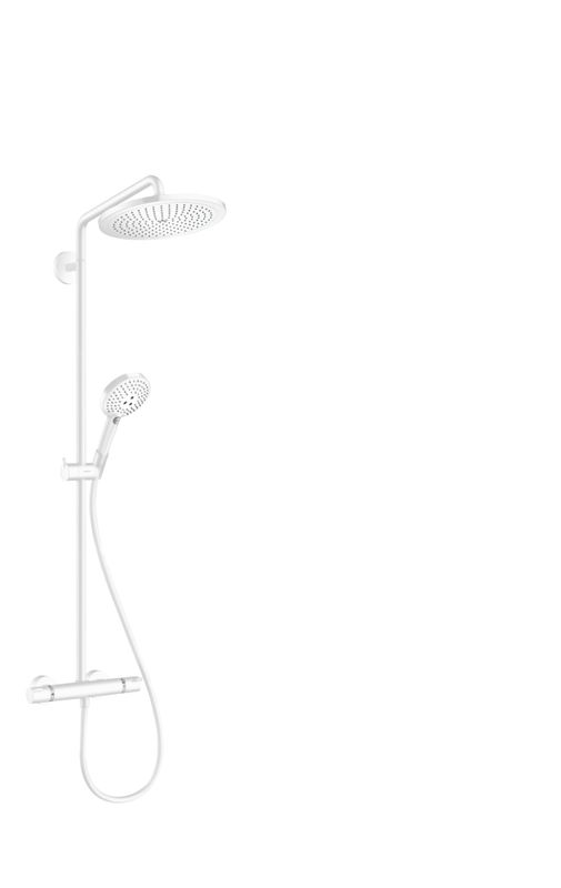 Hansgrohe Showerpipe Croma Select S 280 EcoSmart, mit Raindance HB matt, 1439 x 304 x 539 mm, Farbe weiß Bild 1