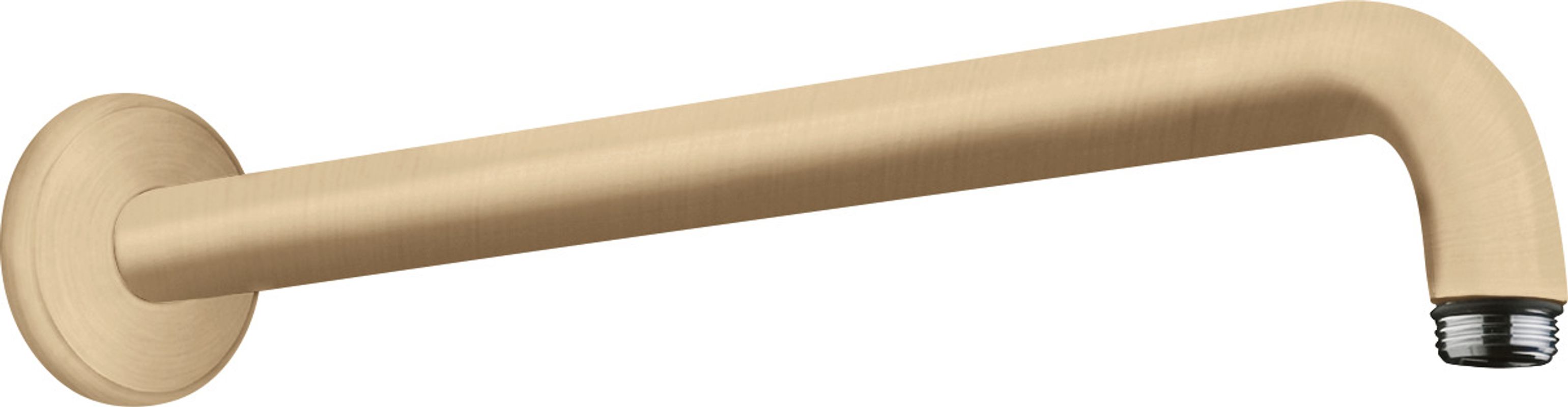 Hansgrohe Brausearm, Ausladung 90 Grad, ohne Kugelgelenk, brushed bronze, 389 mm, Farbe Messing Bild 1