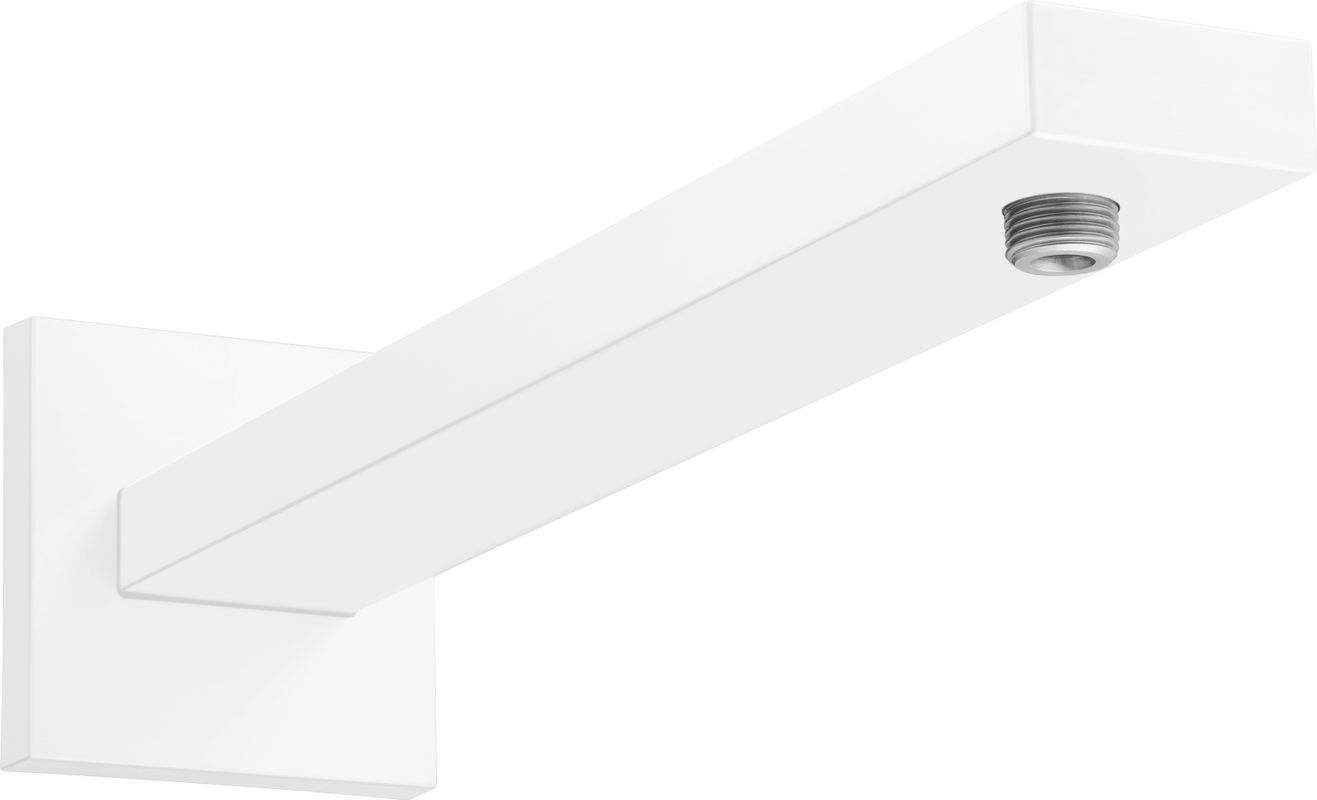 Hansgrohe Brausearm Square 389 mm matt, 401 mm, Farbe weiß Bild 1