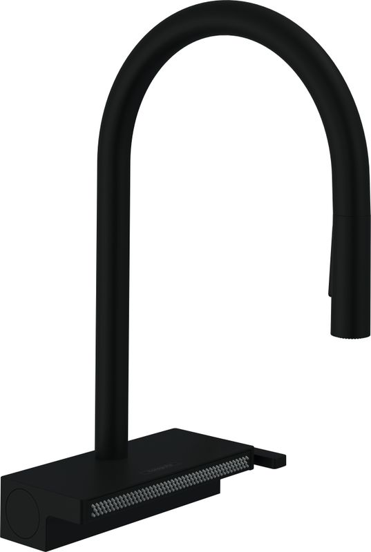 Hansgrohe Spültischmischer 170 Aquno Select M81 Ausziehbrause 3jet sBox matt, 390 mm, Farbe schwarz Bild 1