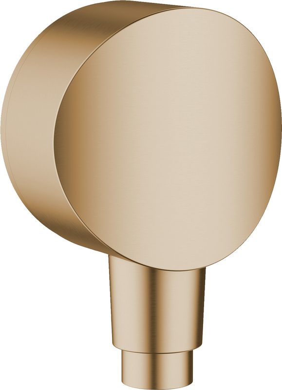 Hansgrohe Wandanschlussbogen Fix Fit S, Anschlusswinkel Knst, mit RV, 1/2", brushed, Farbe bronze Bild 1