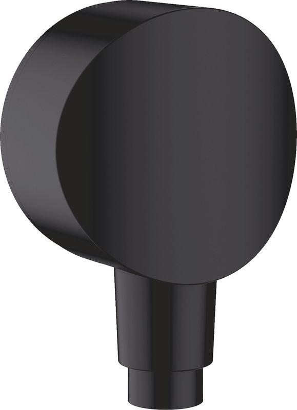 Hansgrohe Wandanschlussbogen, mit Rückflussverhinderer, Farbe schwarz Bild 1