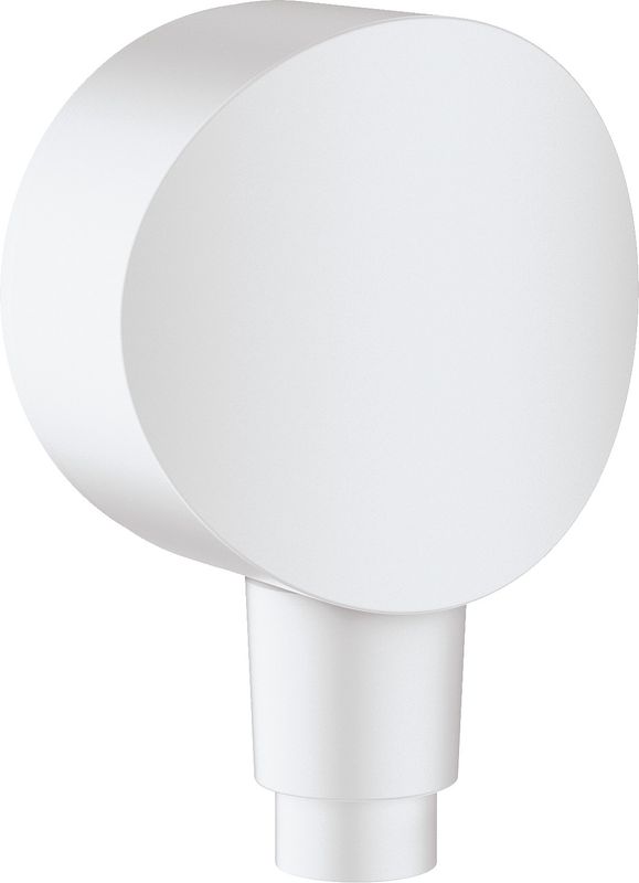 Hansgrohe Schlauchanschluss Fixfit S, mit Rückflussverhinderer matt, DN 15, Farbe weiß Bild 1