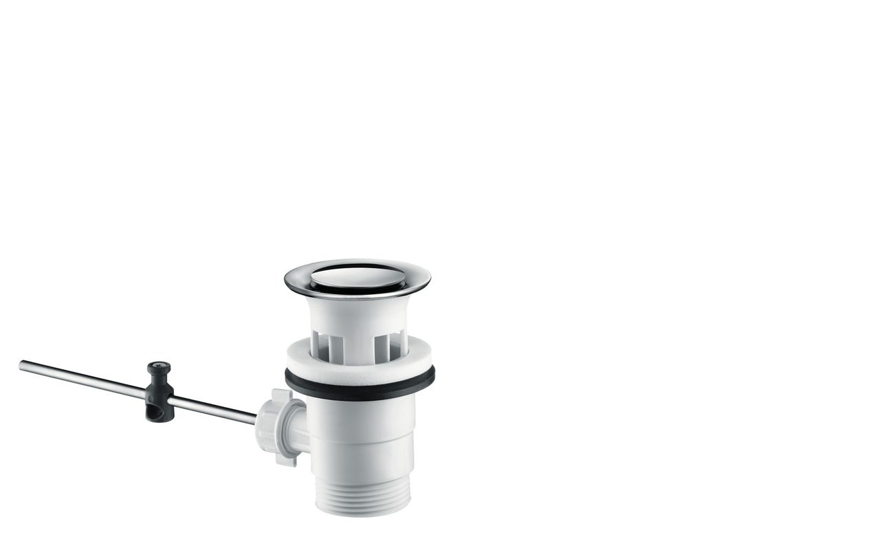 Hansgrohe Ablaufventil mit Blende, Kunststoff, mattschwarz Bild 1