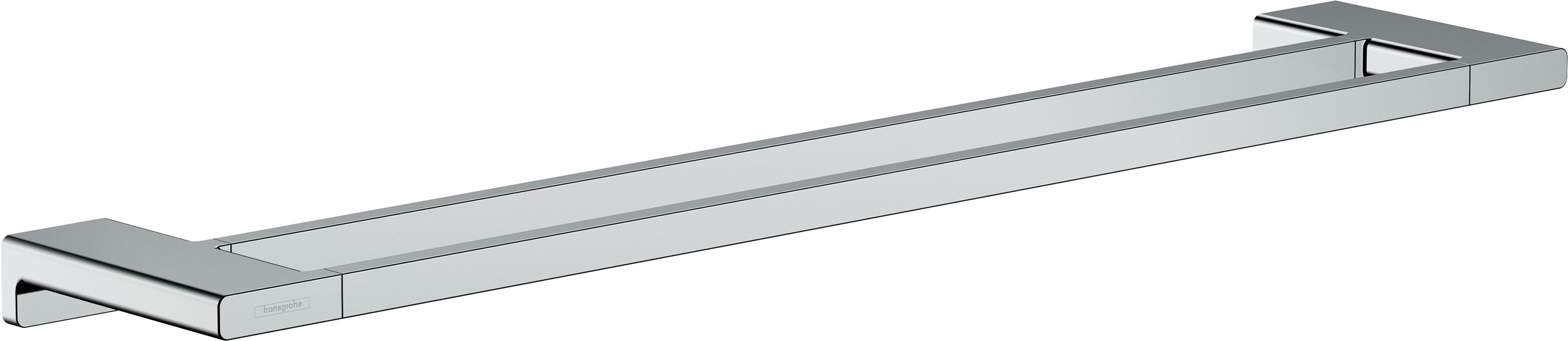 Hansgrohe Doppel-Badetuchhalter AddStoris, 32 x 124 x 124 mm, Farbe chrom Bild 1