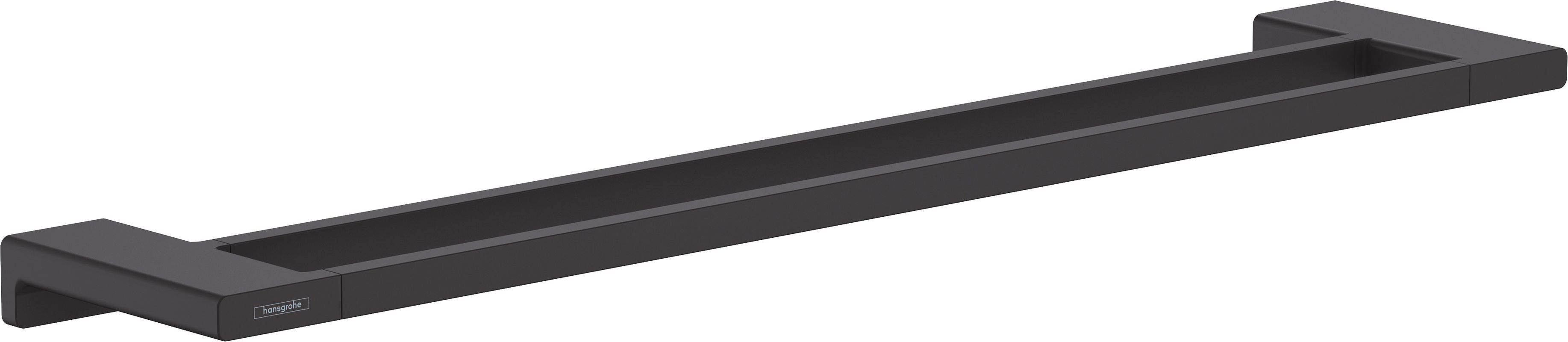 Hansgrohe Doppel-Badetuchhalter AddStoris matt, 32 x 124 x 124 mm, Farbe schwarz Bild 1