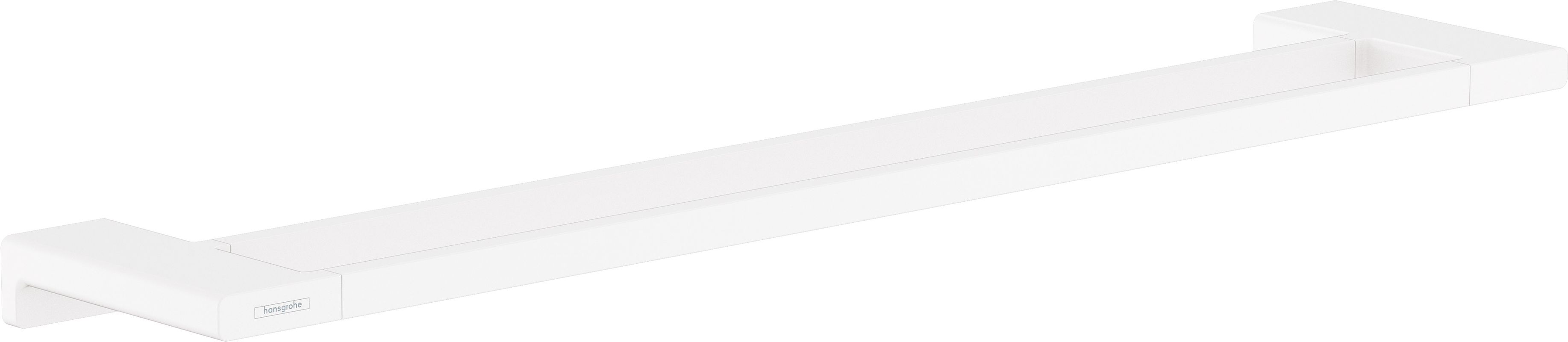Hansgrohe Doppel-Badetuchhalter AddStoris mattweiss, 32 x 124 x 124 mm, Farbe weiß Bild 1