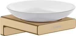 Hansgrohe Seifenschale AddStoris brushed, 52 x 107 x 109 mm, Farbe bronze Bild 1