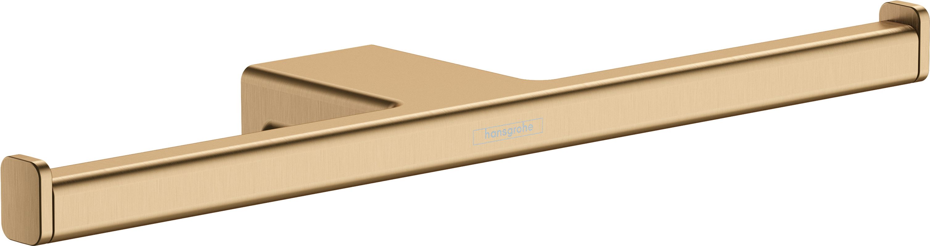 Hansgrohe Doppel-Papierrollenhalter AddStoris BBR, ohne Deckel, 32 x 78 x 78 mm, Farbe bronze Bild 1
