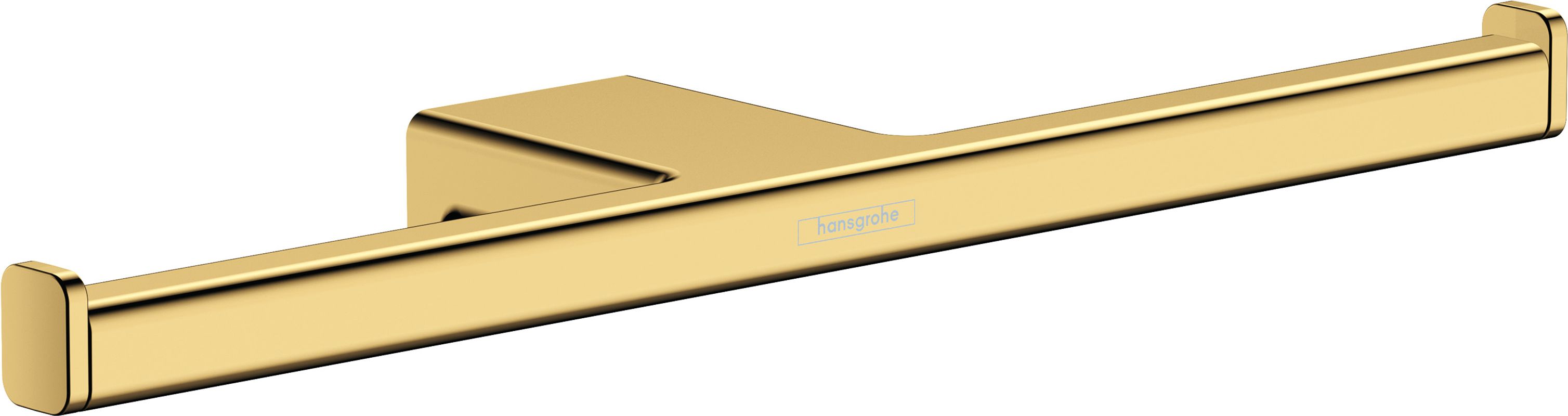 Hansgrohe Doppel-Papierrollenhalter AddStoris PGO, ohne Deckel, 32 x 78 x 78 mm, Farbe gold Bild 1