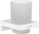 Hansgrohe Zahnputzbecher AddStoris, 94 x 81 x 91 mm, Farbe weiß Bild 1