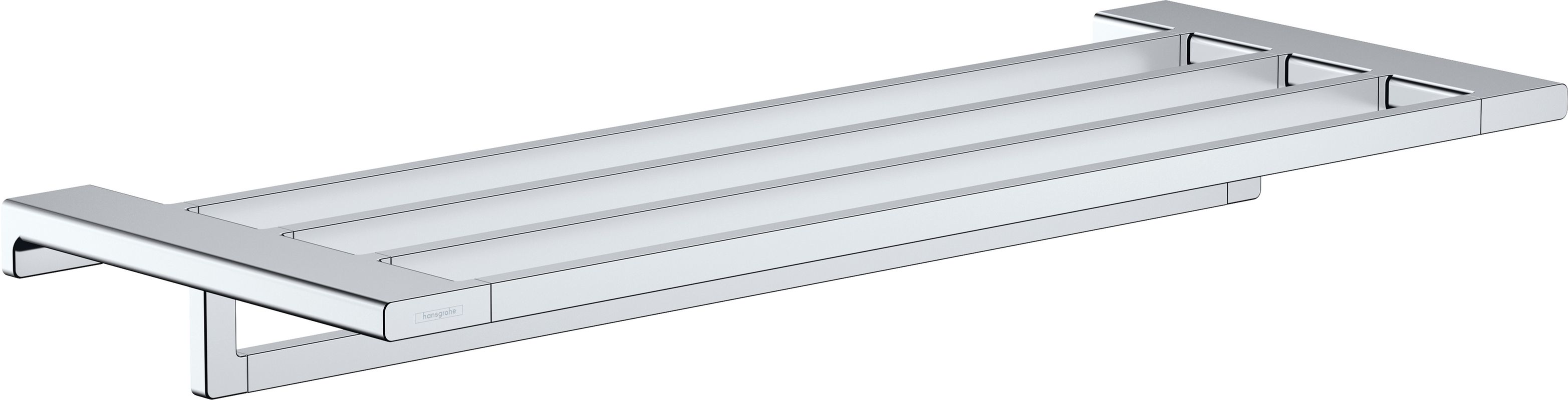 Hansgrohe Handtuchablage, mit Handtuchhalter AddStoris, 72 x 248 x 248 mm, Farbe chrom Bild 1