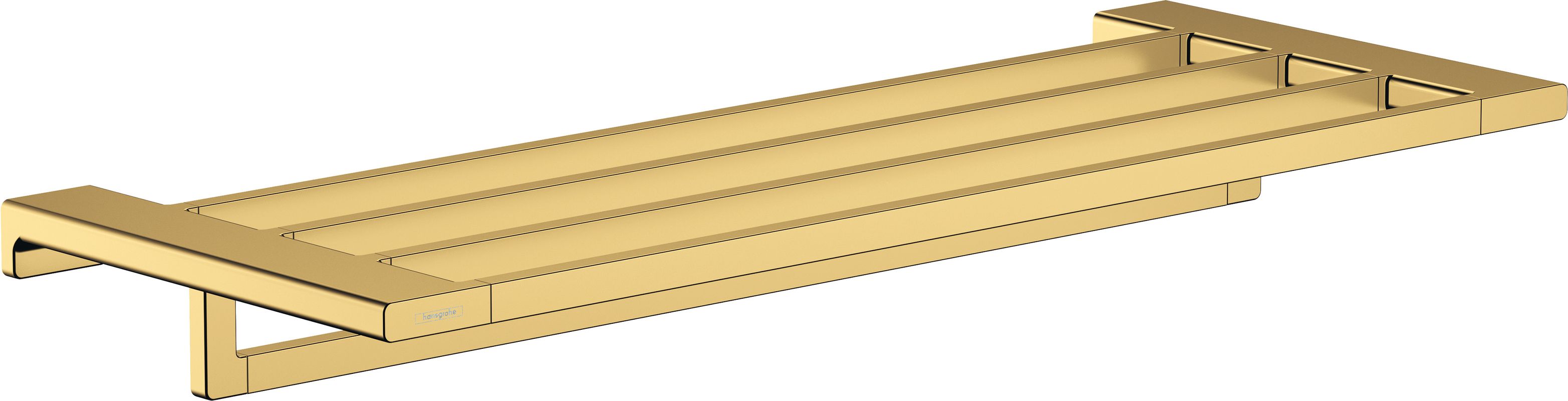 Hansgrohe Handtuchablage, mit Handtuchhalter AddStoris PGO, 72 x 248 x 248 mm, Farbe gold Bild 1
