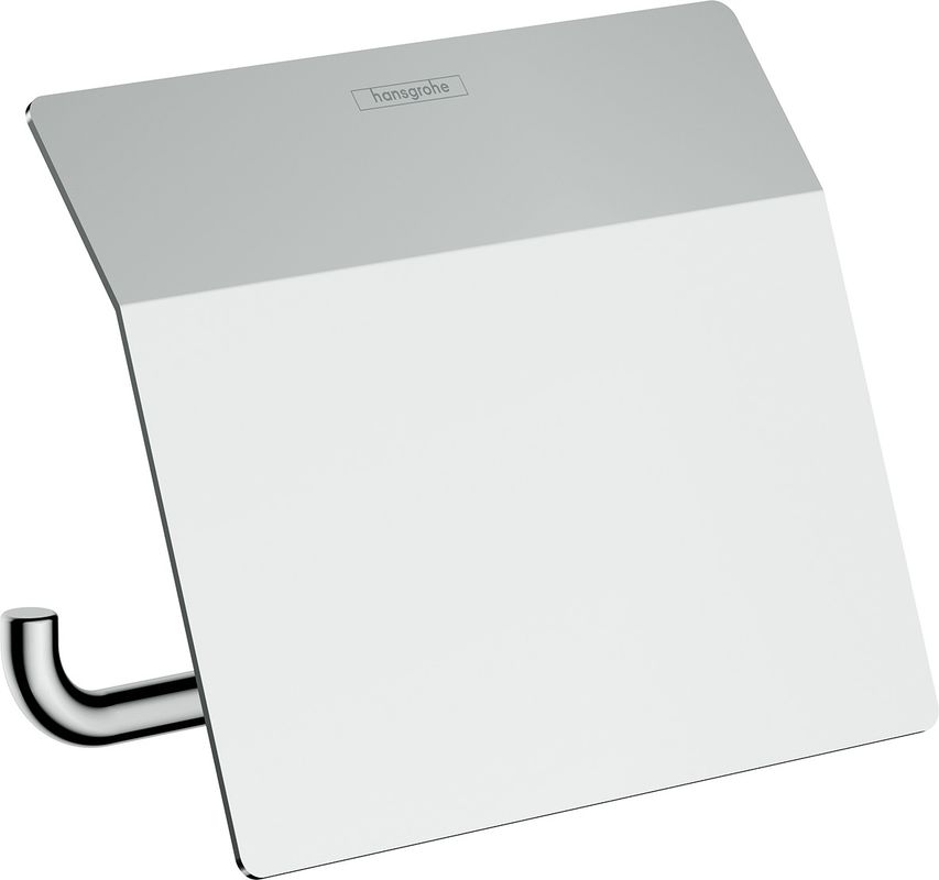 Hansgrohe Papierrollenhalter AddStoris, mit Deckel, verchromt, 86 x 116 x 116 mm, Farbe chrom Bild 1