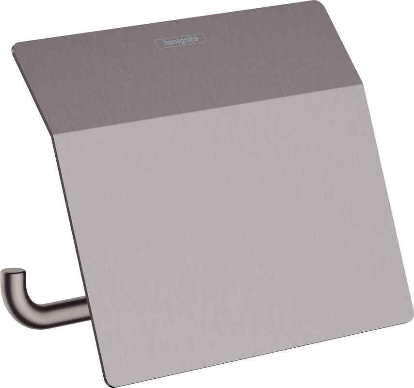 Hansgrohe Papierrollenhalter, mit Deckel AddStoris BBC, 86 x 116 x 116 mm, Farbe black chrome Bild 1