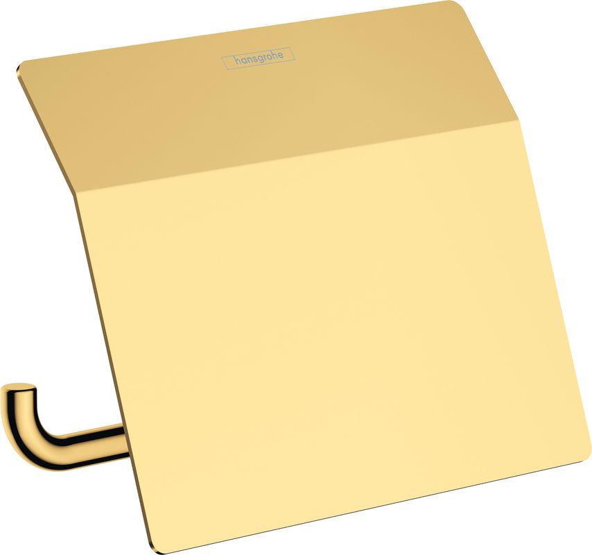 Hansgrohe Papierrollenhalter, mit Deckel AddStoris PGO, 86 x 116 x 116 mm, Farbe gold Bild 1