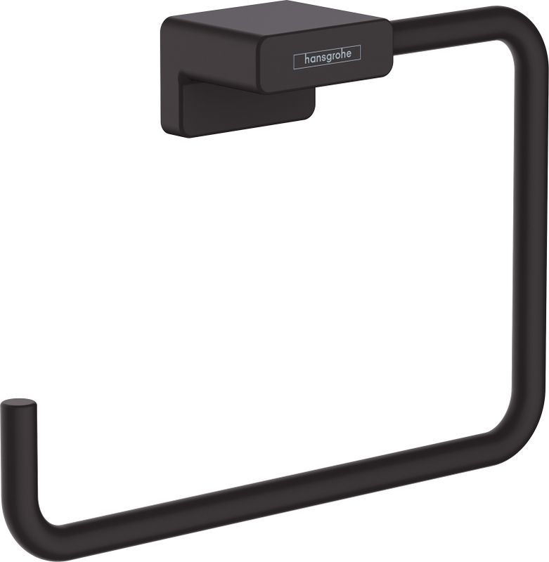Hansgrohe Handtuchring AddStoris matt, 120 x 40 x 40 mm, Farbe schwarz Bild 1