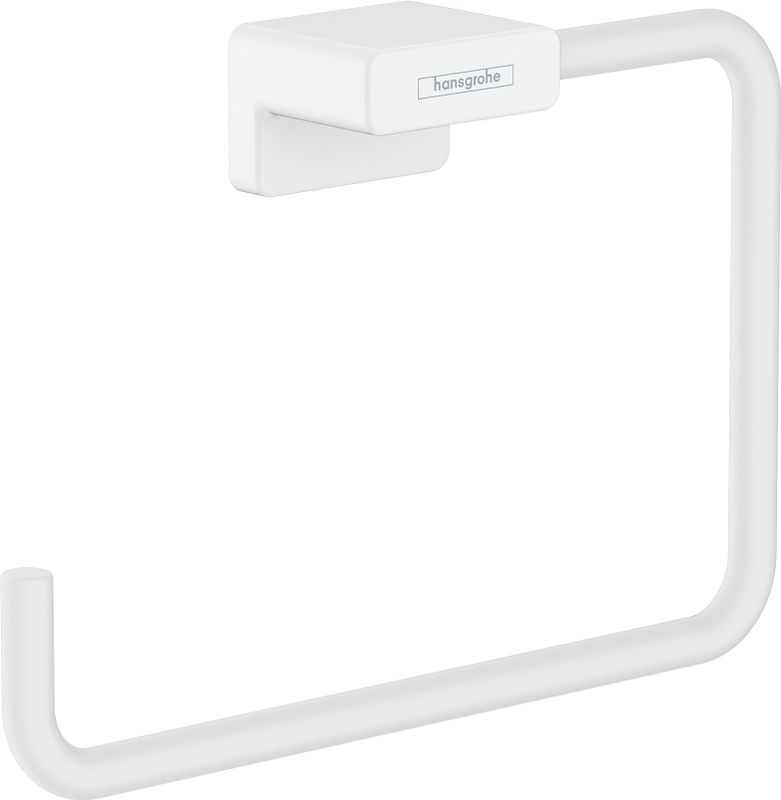 Hansgrohe Handtuchring AddStoris mattweiss, 120 x 40 x 40 mm, Farbe weiß Bild 1