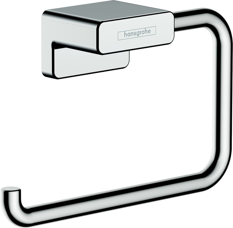 Hansgrohe Papierrollenhalter AddStoris, ohne Deckel, verchromt, 77 x 40 x 40 mm, Farbe chrom Bild 1