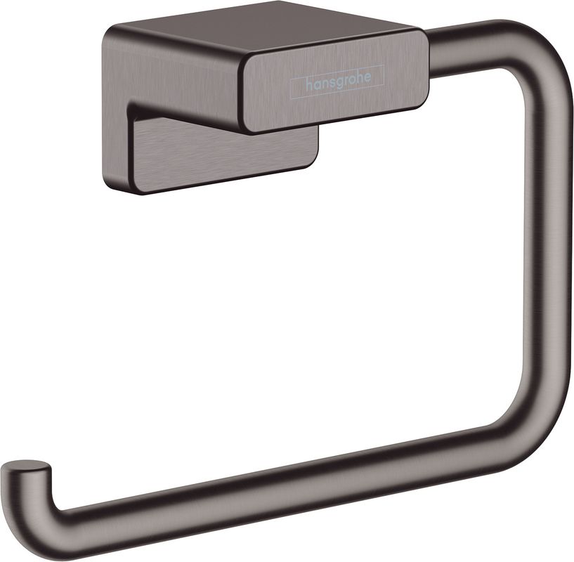 Hansgrohe Papierrollenhalter AddStoris, ohne Deckel, brushed, 77 x 40 x 40 mm, Farbe black chrome Bild 1