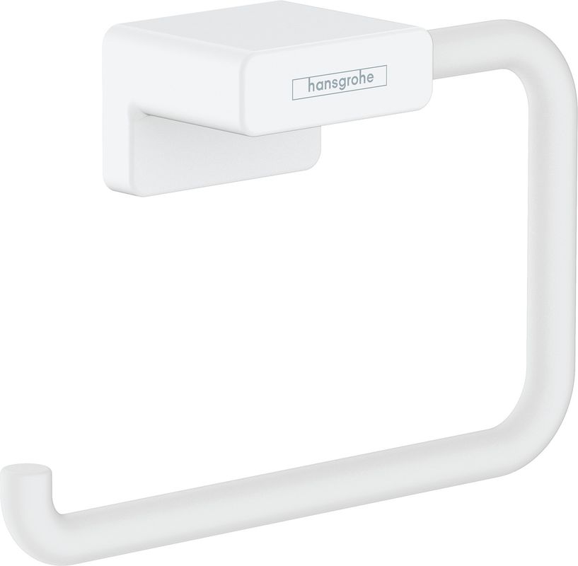 Hansgrohe Papierrollenhalter AddStoris, ohne Deckel, matt weiss, 77 x 40 x 40 mm, Farbe weiß Bild 1