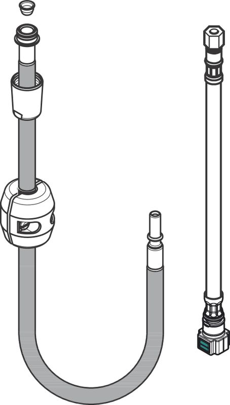 Hansgrohe Schlauchanschluss BS / /Schraub. Glideflex / 1750, DN 8 Bild 1