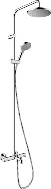 Hansgrohe Showerpipe 200 1jet Vernis Blend, mit Wannenthermostat, 1430 x 276 x 528 mm, Farbe chrom Bild 1