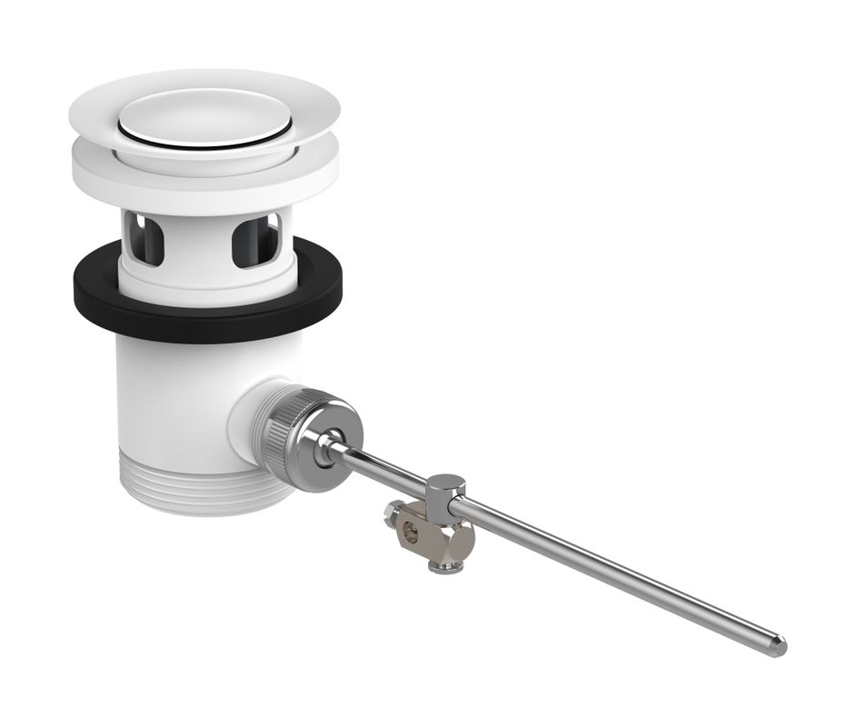 Hansgrohe Ablaufventil, für Einhebel Waschtisch-/Bidetmischer, DN 32, Farbe weiß Bild 1