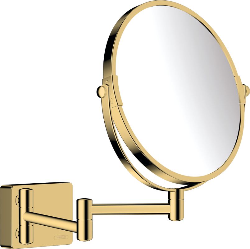 Hansgrohe Rasierspiegel AddStoris PGO, 283 x 208 mm, Farbe gold Bild 1
