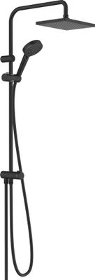 Hansgrohe Showerpipe 230 1jet Vernis Shape Reno EcoSmart matt, 1130 x 230 x 485 mm, Farbe schwarz Bild 2