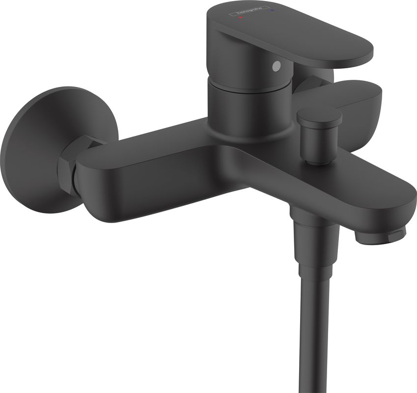 Hansgrohe Wannenmischer Aufputz Vernis Blend matt, Farbe schwarz Bild 1