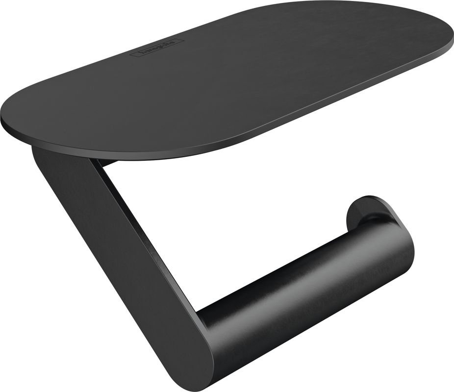 Hansgrohe Papierrollenhalter WallStoris, mit Ablage matt, 97 x 100 x 100 mm, Farbe schwarz Bild 1