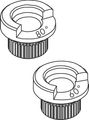 Hansgrohe Anschlagring Set (60 Gr./80 Gr.)Talis Waschtischmischer 250, Farbe silberfarben Bild 1