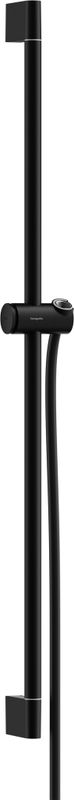 Hansgrohe Brausestange Unica / Pulsify 900 mm, mit Push Schieber und Brauseschlauch MSW, 959 mm, Farbe schwarz Bild 1