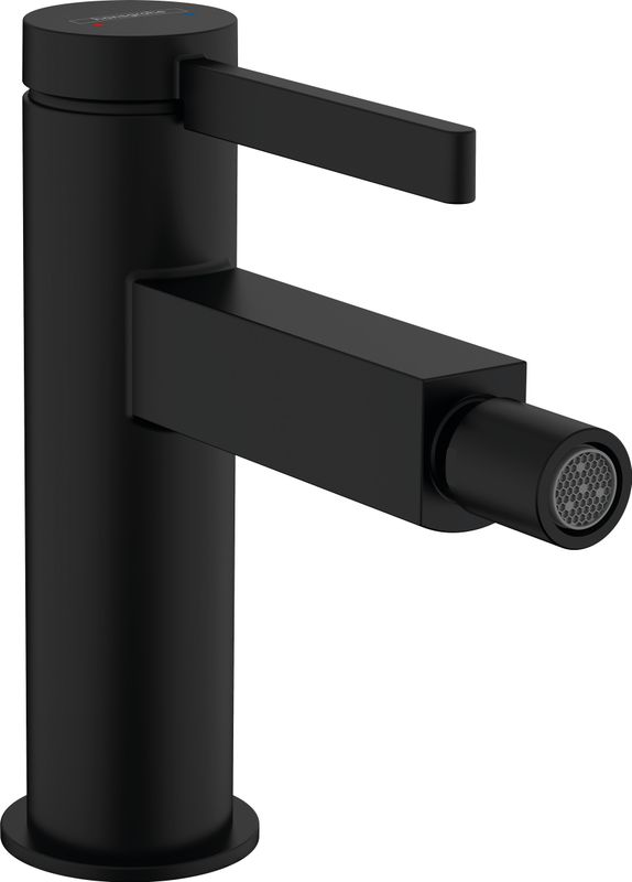Hansgrohe Bidetmischer Finoris, mit Push-Open Ablaufgarnitur matt, Farbe schwarz Bild 1