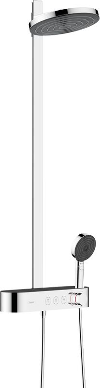 Hansgrohe Showerpipe Pulsify S 260 2-strahlig, mit AP-Brausethermostat, 1104 x 413 x 276 mm, Farbe chrom Bild 1